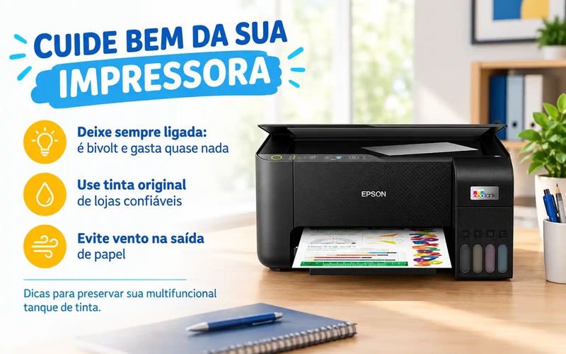 Como preservar sua impressora multifuncional tanque de tinta
