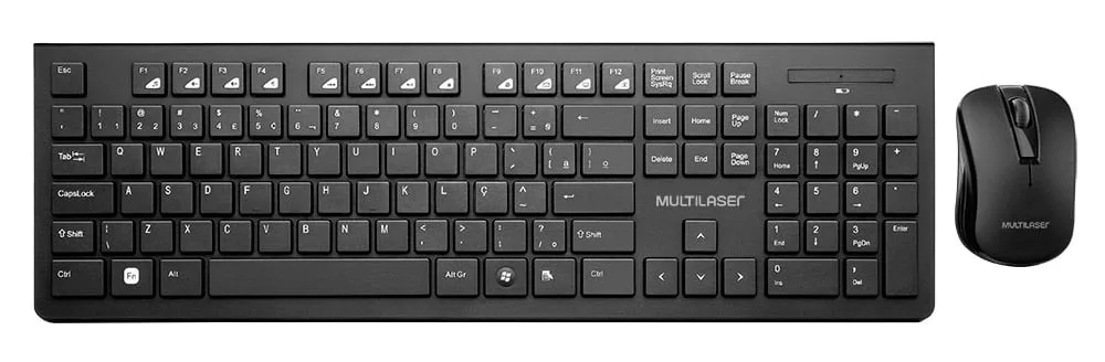 Mouse e Teclado Wi-fi Multilaser